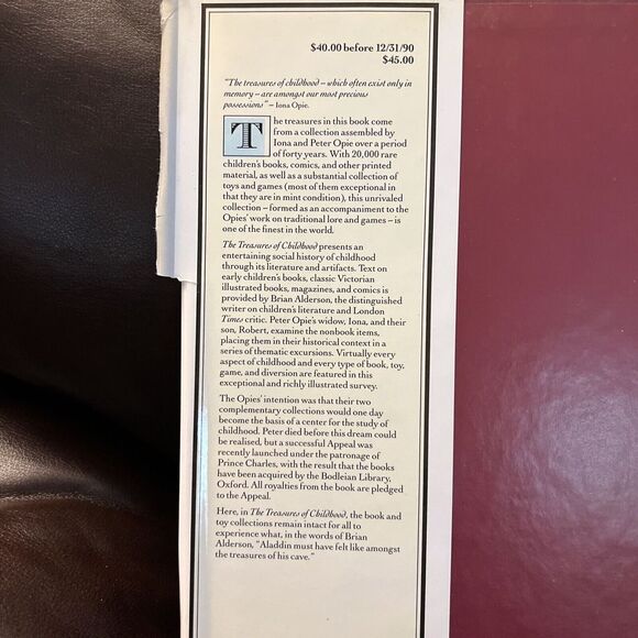The Treasures of Childhood- Iona and Robert Opie‎ & Brian Alderson, 1989 - Picture 5 of 10